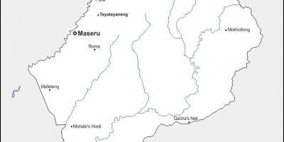 Térkép maputsoe Lesotho