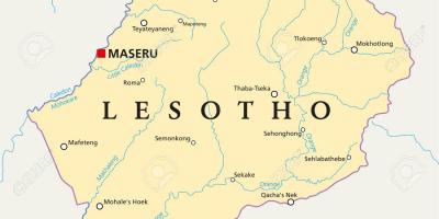 Térkép maseru Lesotho